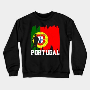 Portugal Flag Soccer Football Team 2022 Crewneck Sweatshirt